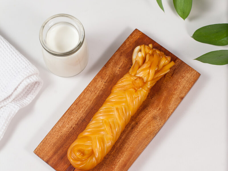 Smoked chechil Armenian string cheese