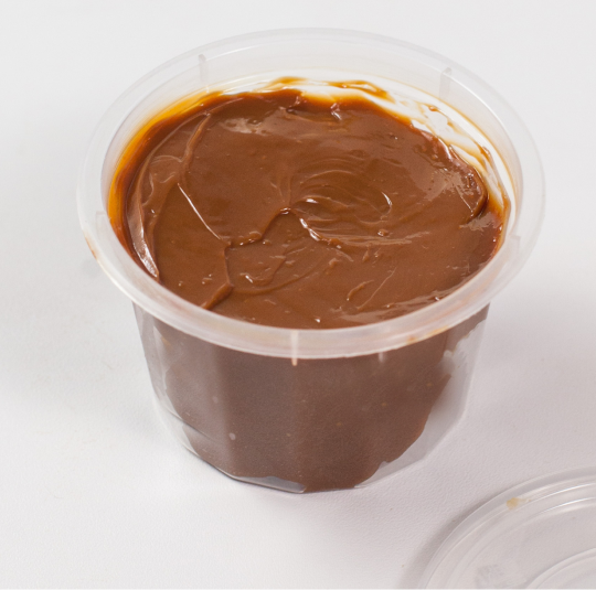 Boiled condensed milk — dulce de leche style caramel filling