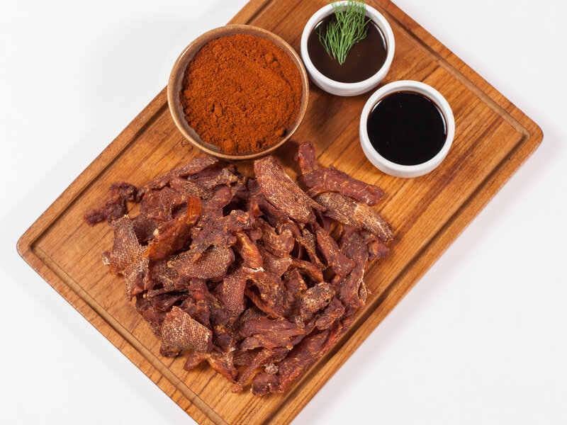 High-protein chicken breast jerky