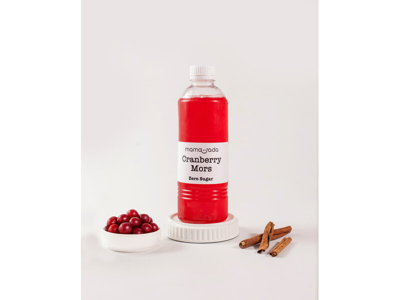 Sugar-free cranberry mors with erythritol